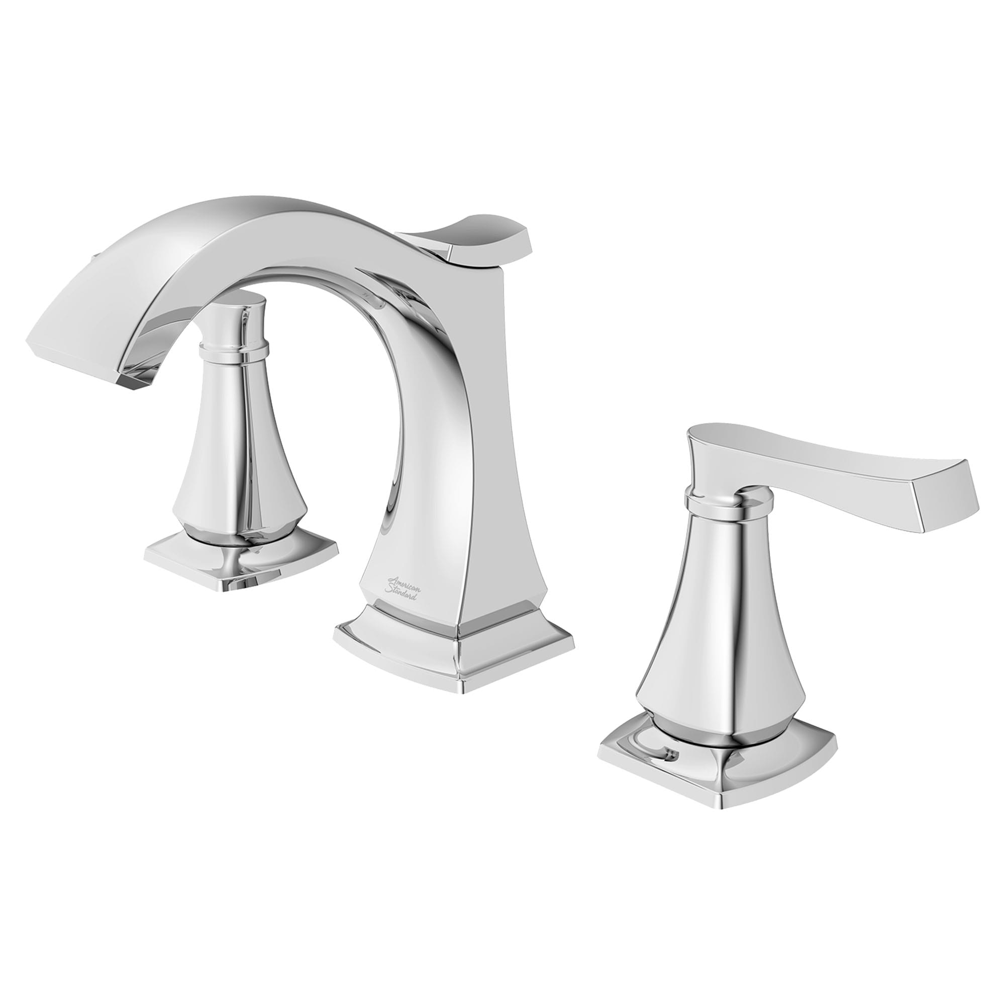 Kaleta 8 In Widespread 2 Handle Bathroom Faucet 15 GPM with Lever Handles CHROME